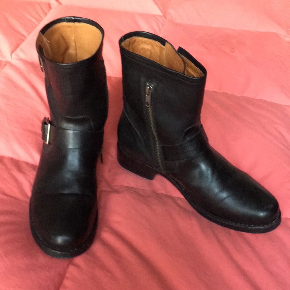 Frye Leather Motorcycle Bootie